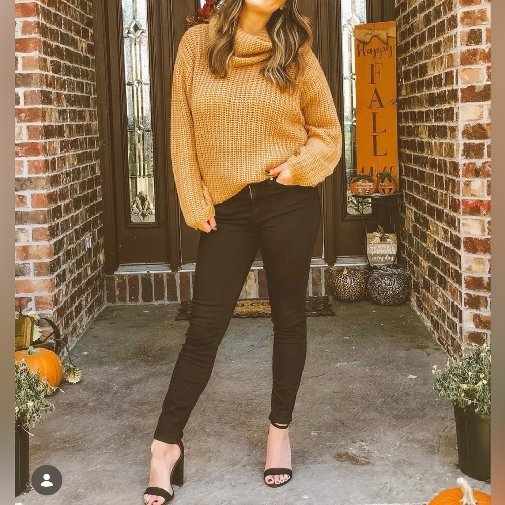 Tan Turtleneck Sweater - Picture 7 of 7